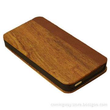Wooden Case for iPhone 5S, Bamboo/Walnut/Cherry/Rose Wood Material